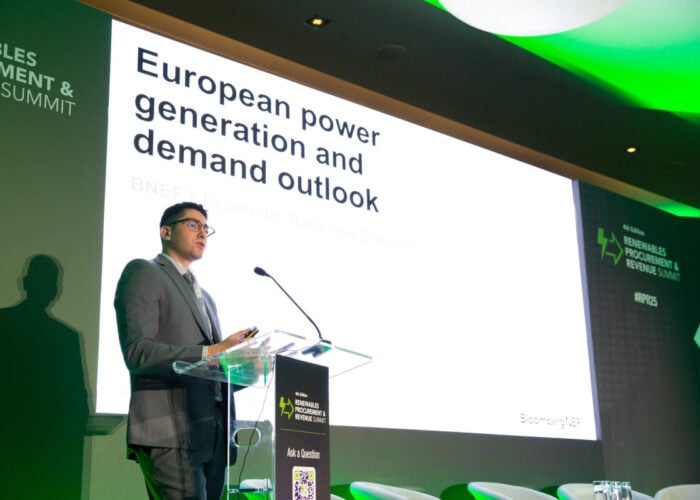 Nahel Brihi speaks at the 2025 Renewables Procurement & Revenue Summit.