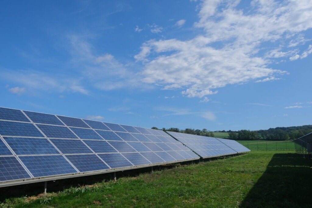 A solar project in operation.