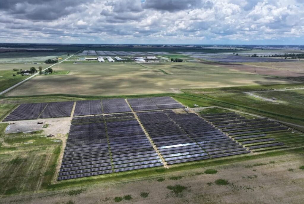 Illuminate USA solar panels deployed at an Invenergy project in Ohio.