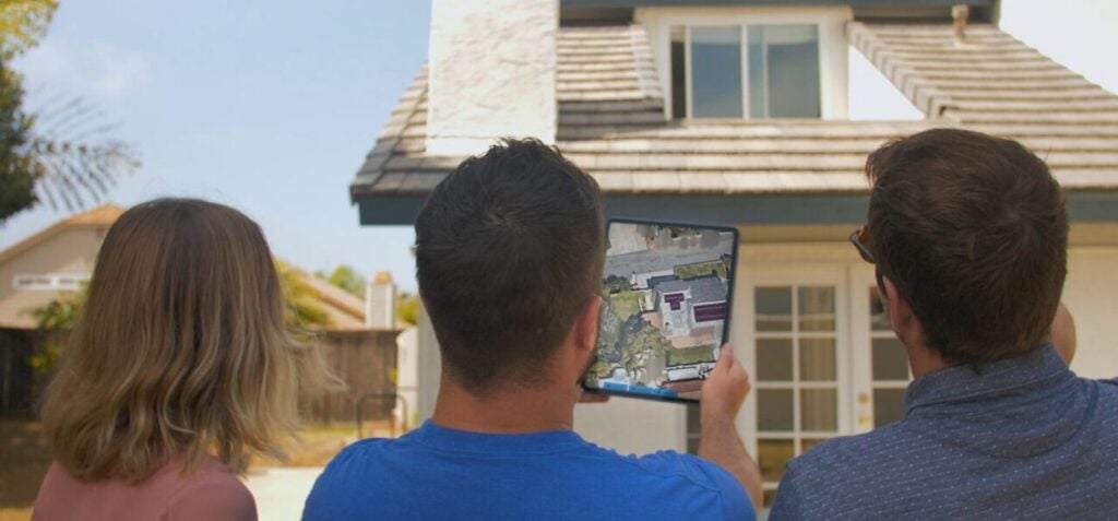 A residential solar system.