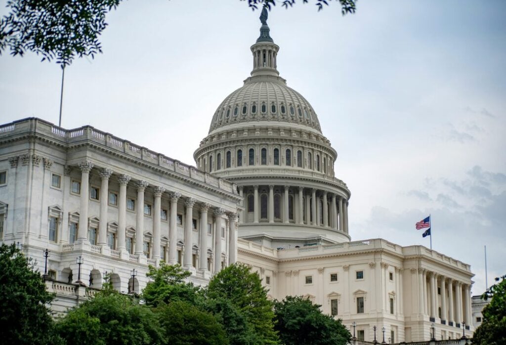 The US Senate building.