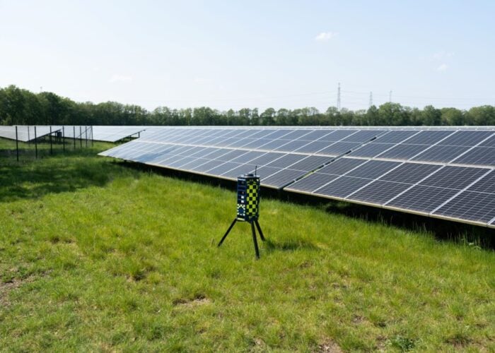 DeterTech's intrusion detection unit PID 360 at a solar PV farm