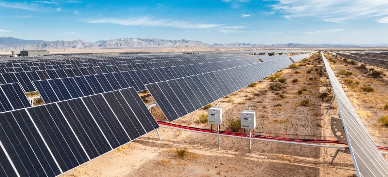 Inverters at a solar project.