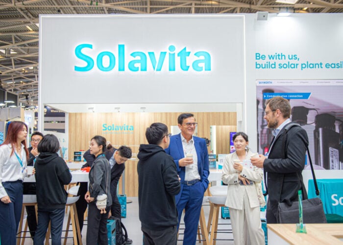 Solavita's booth at the Intersolar Europe 2025 event.
