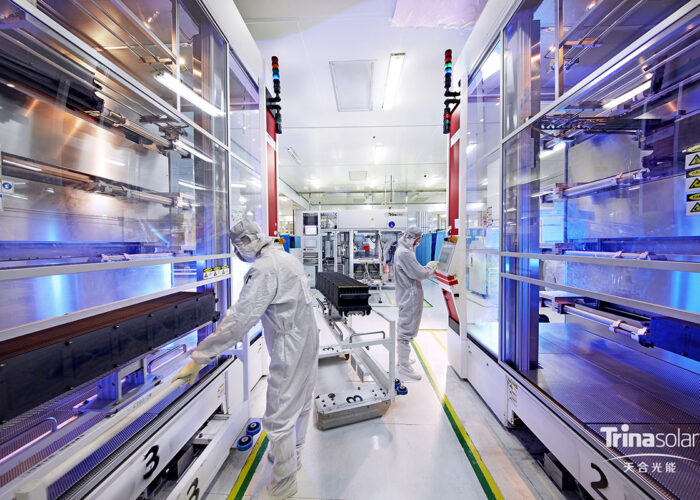 Policies to drive down the embodied carbon of solar hardware could have broader benefits. Image: Trina Solar.